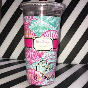 Lilly Pulitzer Cold drink tumbler. Oh Shello. 20oz. New.
